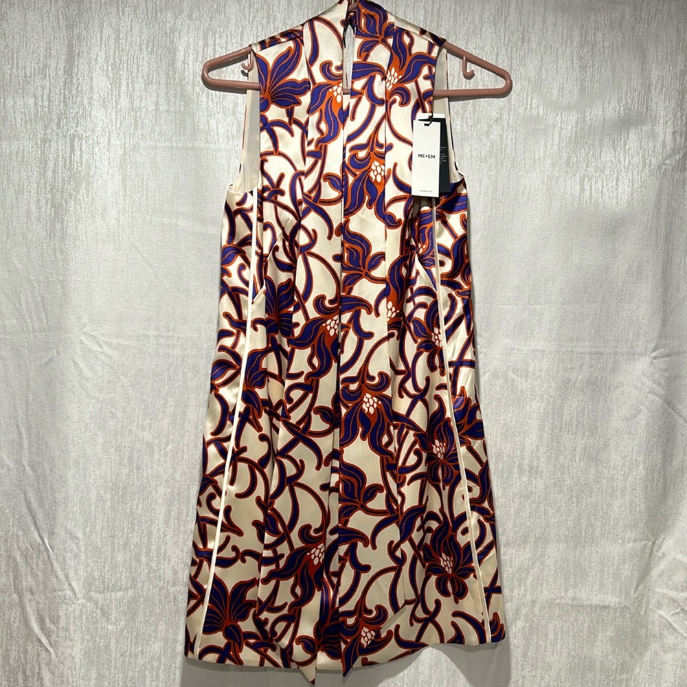 Me + Em Occasion Graphic Tulip Halterneck Mini Dress